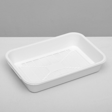 Medium toilet with a mesh of 36 x 26 x 6.5 cm, white-4