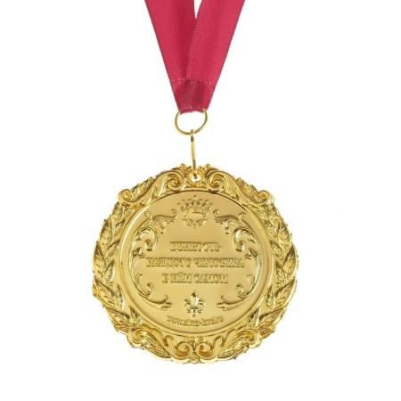 Medal with laser engraving "Golden Son", D = 7 cm.-2