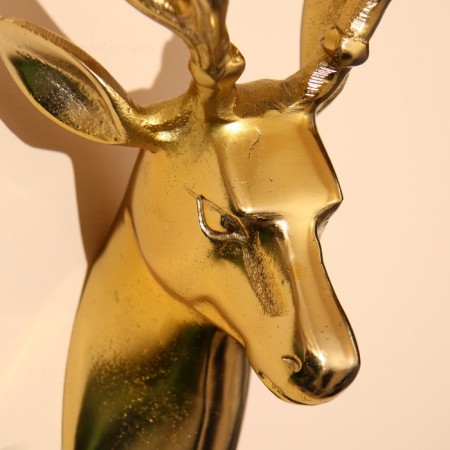 Wall panel "deer" aluminum 13x10x24 cm-3