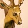Wall panel "deer" aluminum 13x10x24 cm