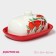 Maslek Dolyana "Grenat", 17.2 × 12.4 × 8.5 cm, red and white color