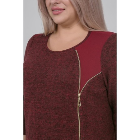 Women's tunic, size 56, burgundy color-5