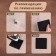 Clothing patch "Square", 4.3 × 4.3 cm, heat -mileyle, black color
