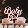 Topper "Baby Girl", light pink, give beautifully