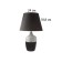 Table lamp "Strict lines" 1x40W E27 black/white 25x25x40cm