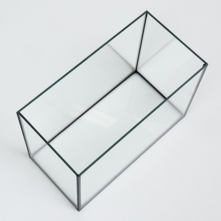 Aquarium "rectangular" with a lid, 10 liters, 32 x 15 x 21/26 cm, bleached oak-4