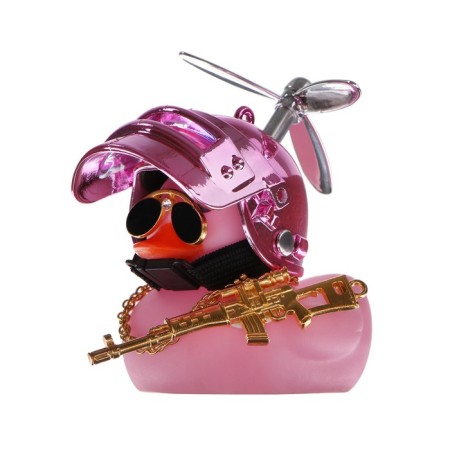 Duck with propeller pink, pink helmet-3