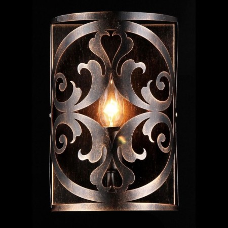Bra Rustika 1x60W E14 Brown 18x10x27cm-1