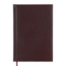 Diary of a low -up A5, 160 sheets of Escalada, a solid cover made of artificial leather, pancake embossing, lies, block 70g/m2, brown