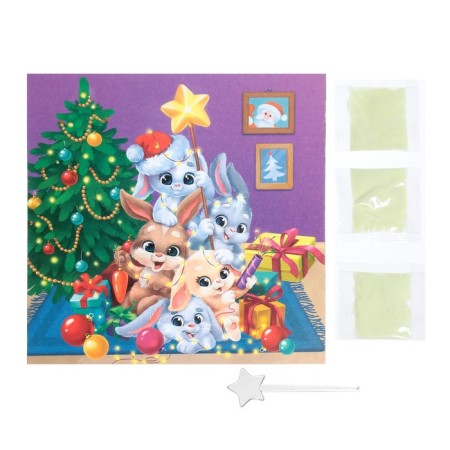 New Year's set for creativity. Neon fresco "New Year! Zeichat at the Christmas tree "-3