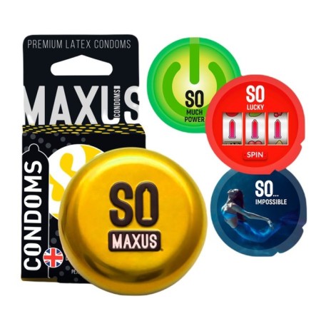 Maxus special condoms, dotted-abrupt 3 pcs.-1