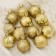 Set of balls plastic D-4 cm, 12 pcs "New Year's branches" gold
