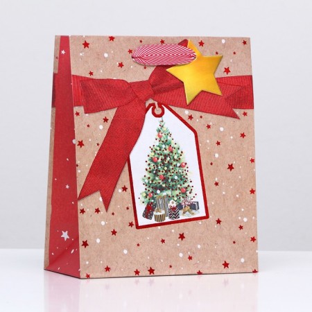 Gift package "New Year tree" 18 x 22.3 x 10 cm-2