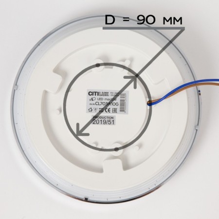 Lamp Citilux "Starlight Smart" CL703A11G 20.8x20.8x5.9 cm, 1x13W, LED, Gray color.-11