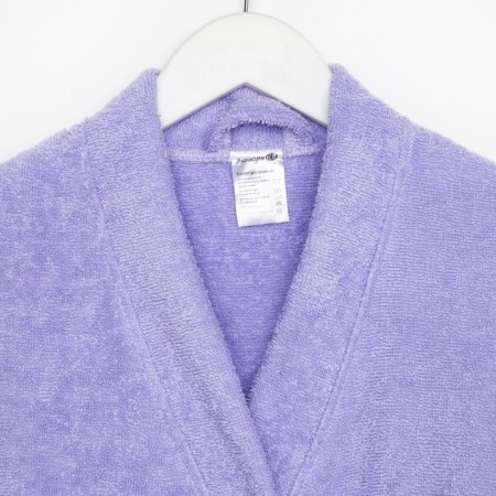 Tainted female robe, economy and I size 42-44 lilac, 100% cotton, 320 g/m2-11