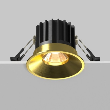 The built-in lamp Technical DL058-12W3K-BS, LED, 12 W, 80x80x60 mm, 930 lm, 3000k, brass-3