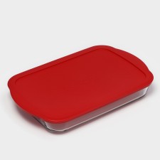 Rectangular baking form, 3.85 liters, with a lid