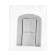 Castle Castle on a box ZM01, 4.3x3.2 cm, chromium color, 4 pcs TMP