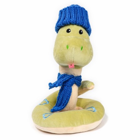 Soft toy "Snake", in a hat and scarf, for the New Year-1