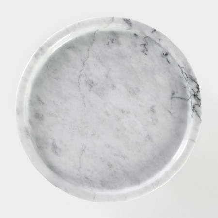Cake stand Magistro Forest Dream, D = 20.5 cm, acacia, marble-2