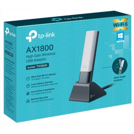 The Wi-Fi TP-Link Archer TX20UH AX1800 USB 3.0 network adapter (Ant. Vnesh. Ned.) 2ant. (Pack.: 106862-2