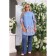 Female shirt, size 54, blue color