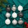 Set of balls plastic D-6 cm, 9 pcs "Melody" orbit of disco elite silver, mix
