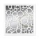 Wall mirror "fish", mirror surface 34.5 × 34.5 cm, white color