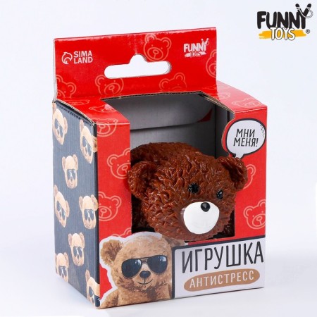 Antistress toy "Medvezhok" with stickers mix, with a hydrogel-4