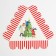 Box for confectionery with PVC cover "Friends", 18 x 18 x 4 cm, New Year