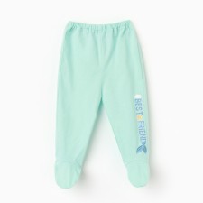 Sliders for a boy, mint color, height 74