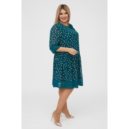 Women's dress, size 58, green color-2