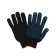 Garden gloves, x/b, knitting grade 10, 3 threads, size 9, with PVC dots, black