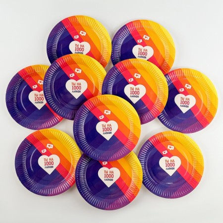 Disposable paper plate "like", 18 cm-1