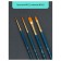 Set of artistic hands synthetics Gamma "Gallery", 4pcs., Round No. 1, 3, Flat No. 4, 8 3001004