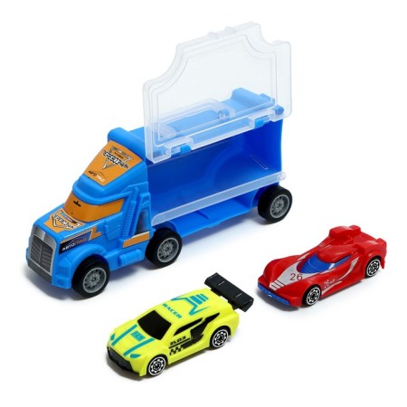 Carrier truck, 2 cars, mix-3