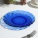 Plate flat Sea Brim, d = 21 cm, glass, blue color