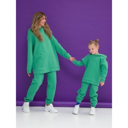 Baby trousers, height 104 cm, green color-4