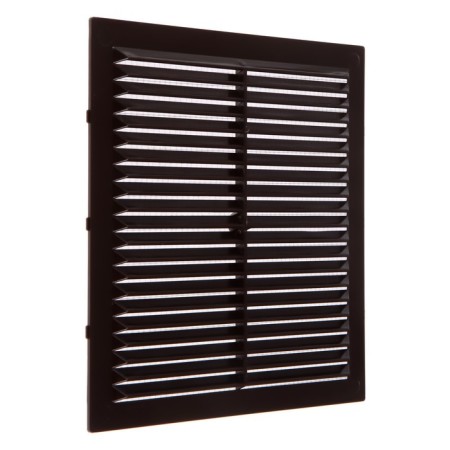 Ventilation grate Zein Lux l194kr, 194 x 194 mm, with a grid, ineffective, brown-1