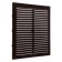 Ventilation grate Zein Lux l194kr, 194 x 194 mm, with a grid, ineffective, brown