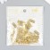 Loop for a casket metal with rounded corners gold + screws set 25 pcs 1.6x1.3 cm