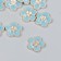 Decor for creativity Plastic "Flower" Blue, gold 0.3x1.8x1.8 cm