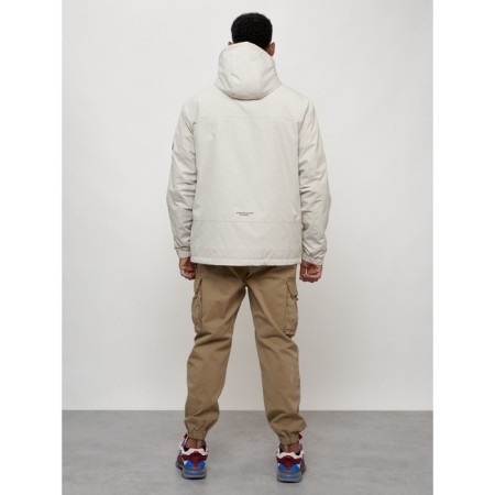 Male spring jacket, size 50, light-gray color-3