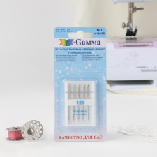 Needles for household sewing machines, universal, No. 120, 5 pcs