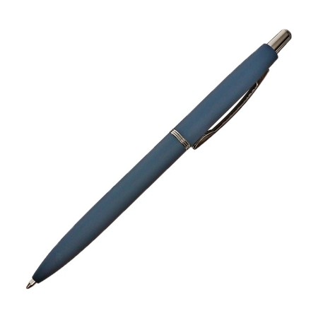 Automatic ball handle, 1.0 mm, BrunovisConti San Remo, blue rod, powder metal case Soft Touch, in a tube-1