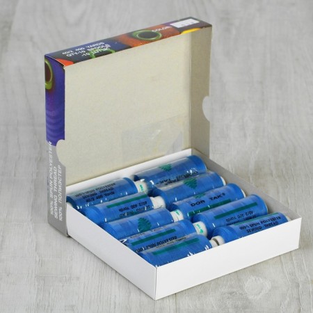 Thread Dor TAK 40/2, 400 yards, color No. 538 Blue, 10 pcs in units.-1
