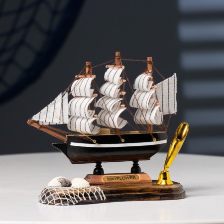 Decor desktop "Dream ship" with a stand for a pen, mix, 6.5 x 13.5 x 14.5 cm-8