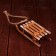 Christmas tree decoration "Salad", 10x4.5x2.5 cm, MDF