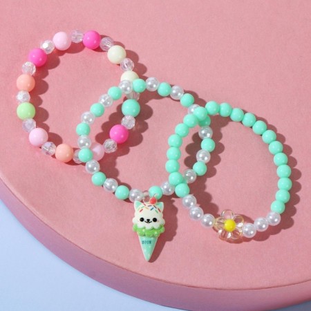 A set of children's bracelets "Chosenka" a trio, which-Eskimo, colored-2