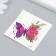 Tattoo on the body color "butterfly with a flower wing" 6x6 cm